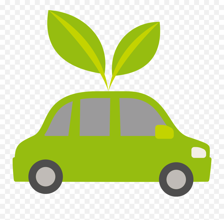 Eco Car Green Clipart - Language Emoji,Red Minivan Emoji