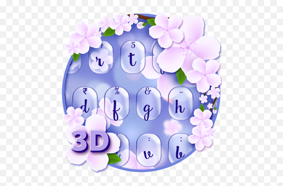 3d Pink Cherry Blossom Keyboard Apk 10001012 - Download Apk Girly Emoji,Ganesha Text Emoji