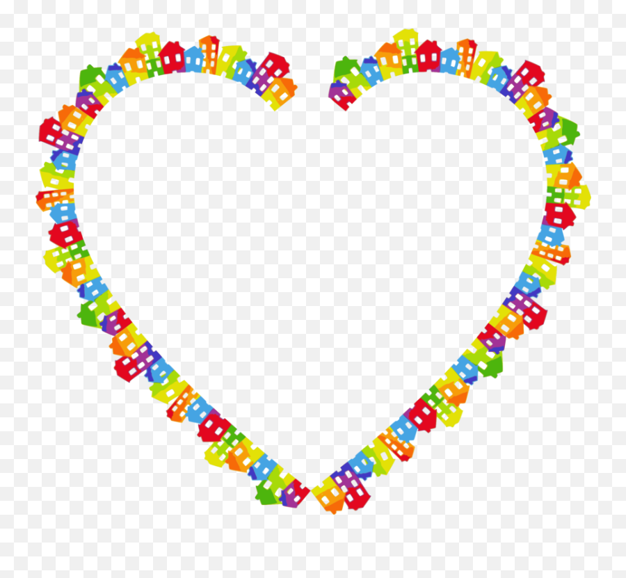 Rainbow Frame Png - Colorful Hearts Emoji,Rainbow Heart Emoji