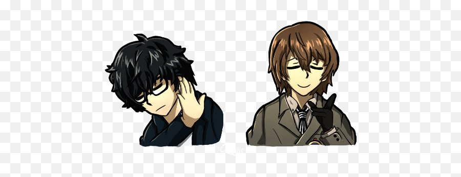 Goro Akechi Notakechi Twitter - Joker Persona 5 Emoji Discord,Persona 5 Emoji