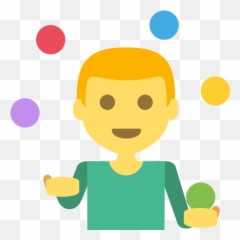 Person Juggling Emoji High Definition Big Picture And - Role Emoji,Emoji Activities
