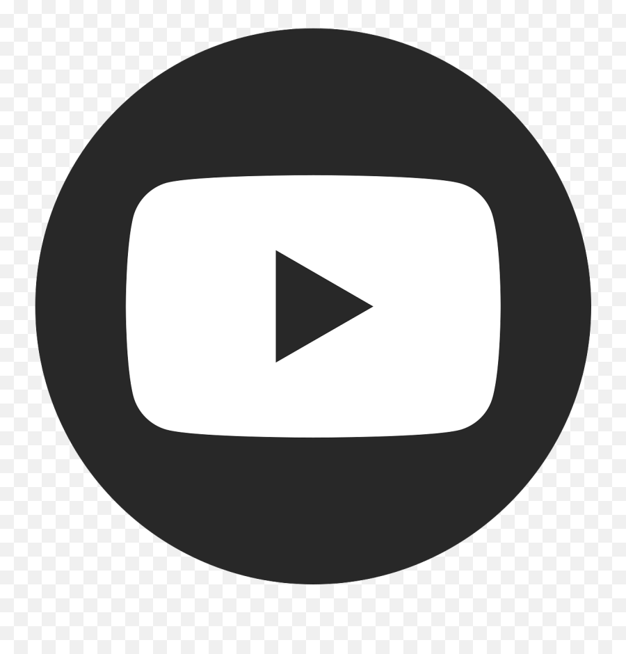 Black Dark Circle Youtube Logo - Circle Youtube Logo Png White Emoji,Youtube Friendly Emojis