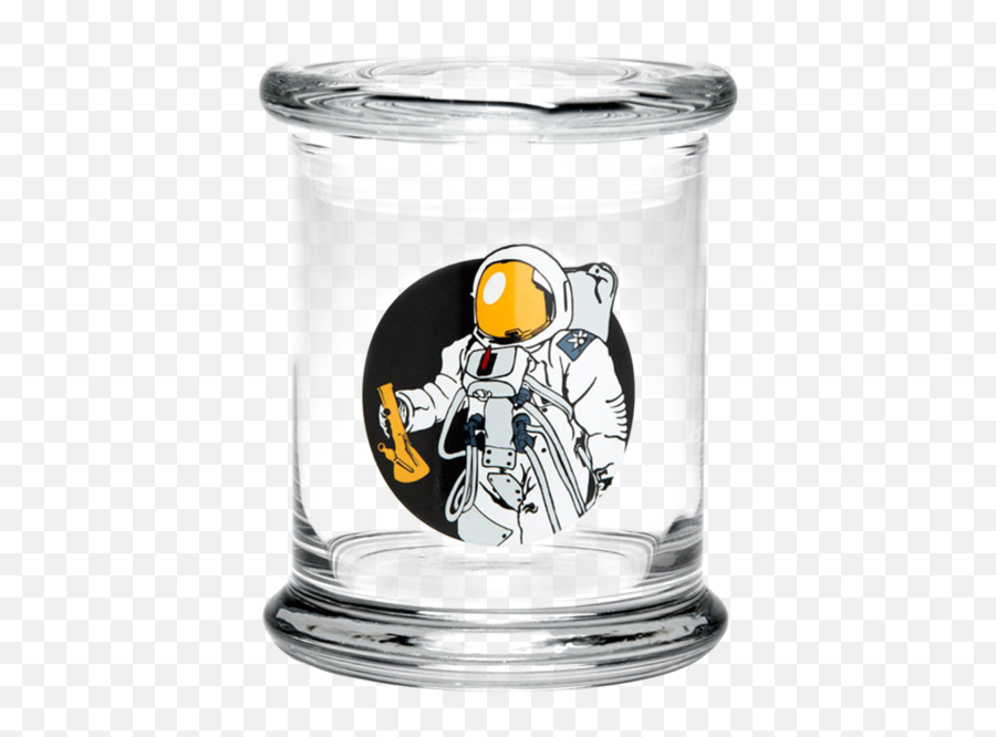 420 Science Spaceman Pop Top Jar Storages - Weed Stash Jar Emoji,No Water Emoji Pop