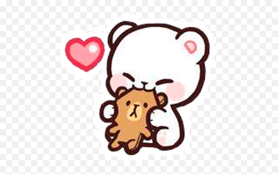 Sticker Maker - Milk U0026 Mocha Bear Ig Milkmochabear Milk Y Mocha Bear Emoji,The Amazing World Of Gumball Emojis