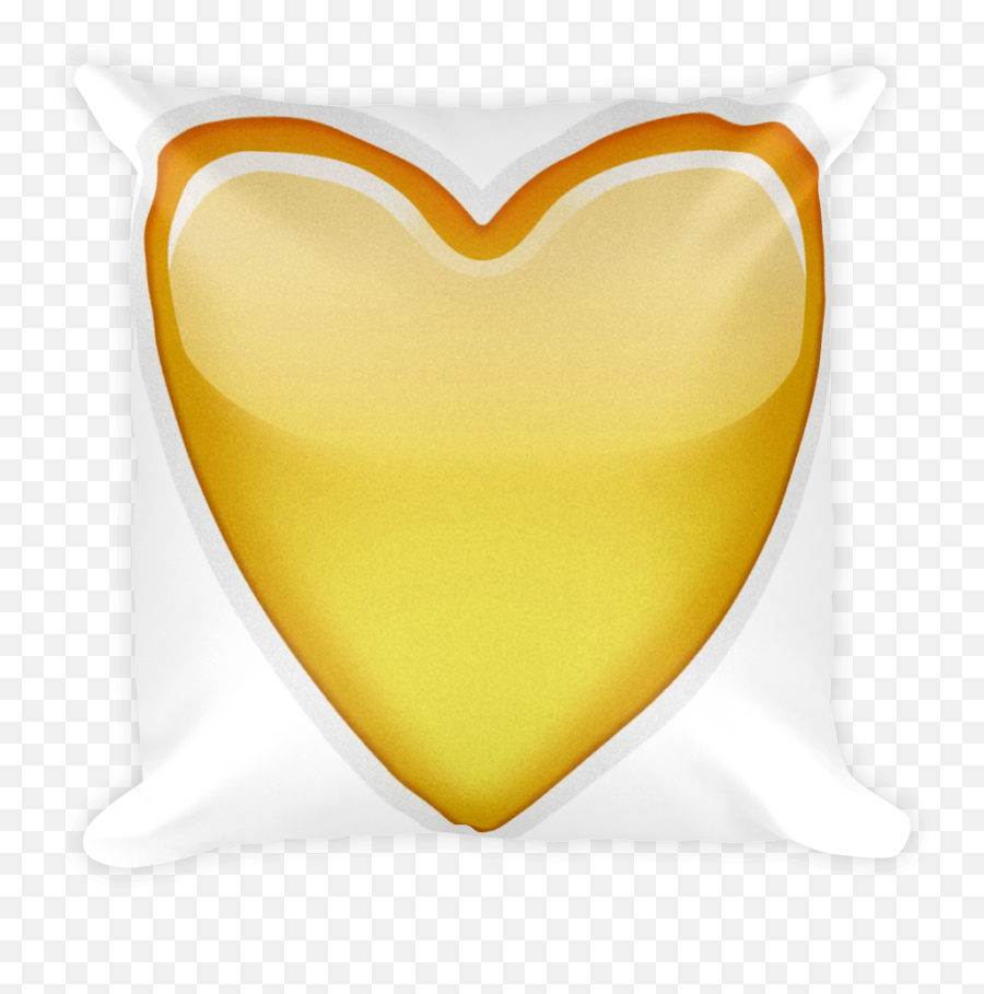 Download Emoji Pillow - Happy,Yellow Heart Emoji