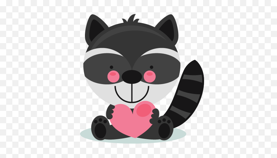 Raccoon Squirrel Clip Art - Raccoon Png Download 600440 Cute Valentine Clipart Emoji,Raccoon Emoticons Whatsapp