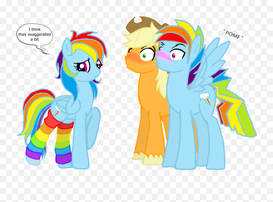My Little Pony - Applejack X Rainbow Dash Emoji,My Little Pony Applelack Emoticon