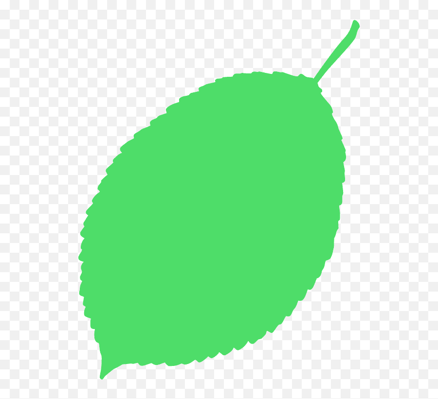 Wild Cherry Tree Leaf Silhouette - Fresh Emoji,Gean Emoji