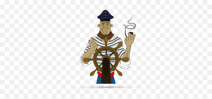 Creative Mind Journeys U2014 Kidevolve - Cartoon Captain With Cigarette Emoji,Zany Emoticon Vector