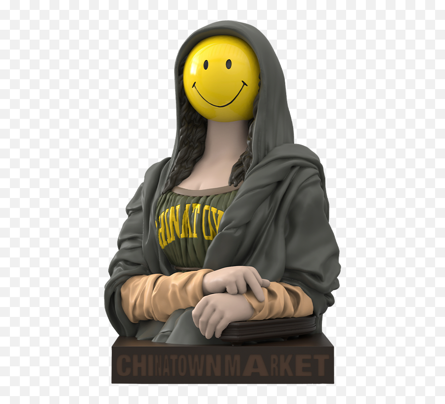 The Chinatown Market Smiley Mona Lisa Vinyl Collectible Emoji,Emotion Icons For Pof Message