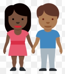 Woman And Man Holding Hands Dark Skin Tone Medium - Dark Emoji,Activiy Music Photo Emoji