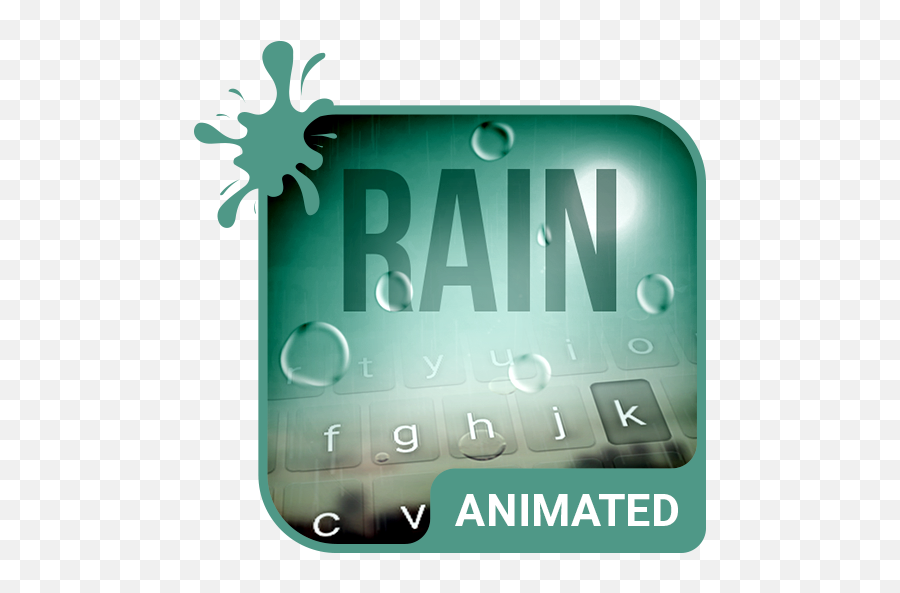 Rain Drops Animated Keyboard Live Wallpaper - Apps On Emoji,Matrix Animated Emoticons