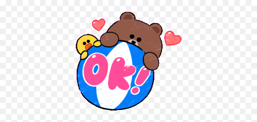 Cony And Brown Good Morning Gif Emoji,Brown And Cony Emoji Stickers