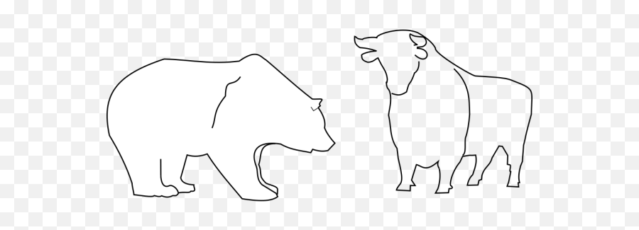 Bull And Bear Outline Png Svg Clip Art For Web - Download Emoji,Google Emoji Polar Bear