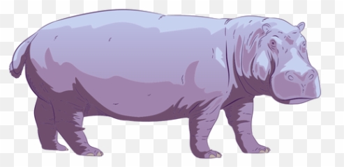 Hippo Graphics To Download Emoji,Purple Hippo Emoji