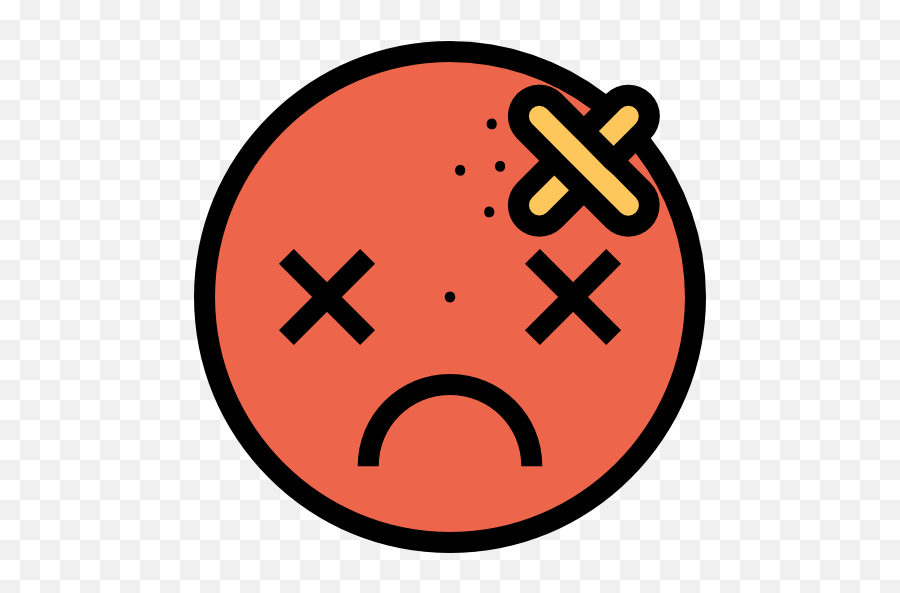 Hurt - Free Smileys Icons Hazard Symbols Black And White Emoji,Hurt Emoji