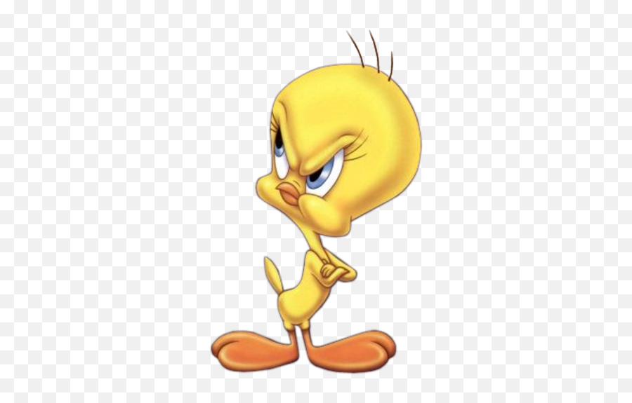 Tweety Disney Cartoon Characters - Gif Animé Pas Content Emoji,Pepe Le Pew Emoji