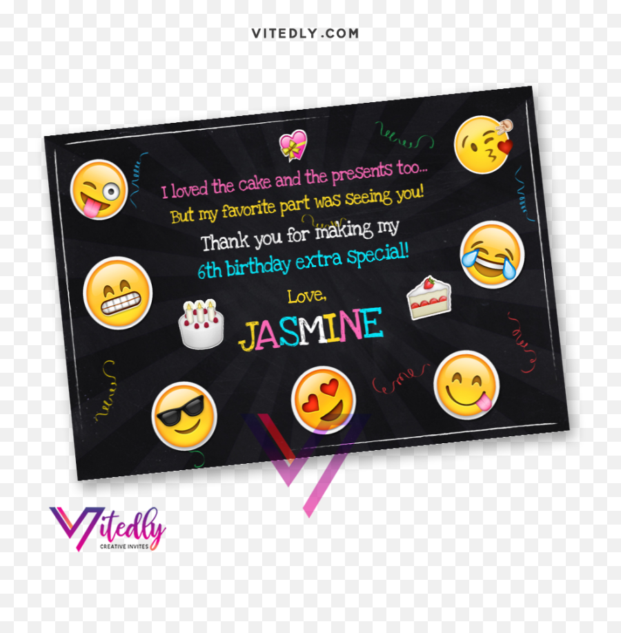 Emoji Birthday Invitation Emoji - Birthday Invitation,Birthday Emojis
