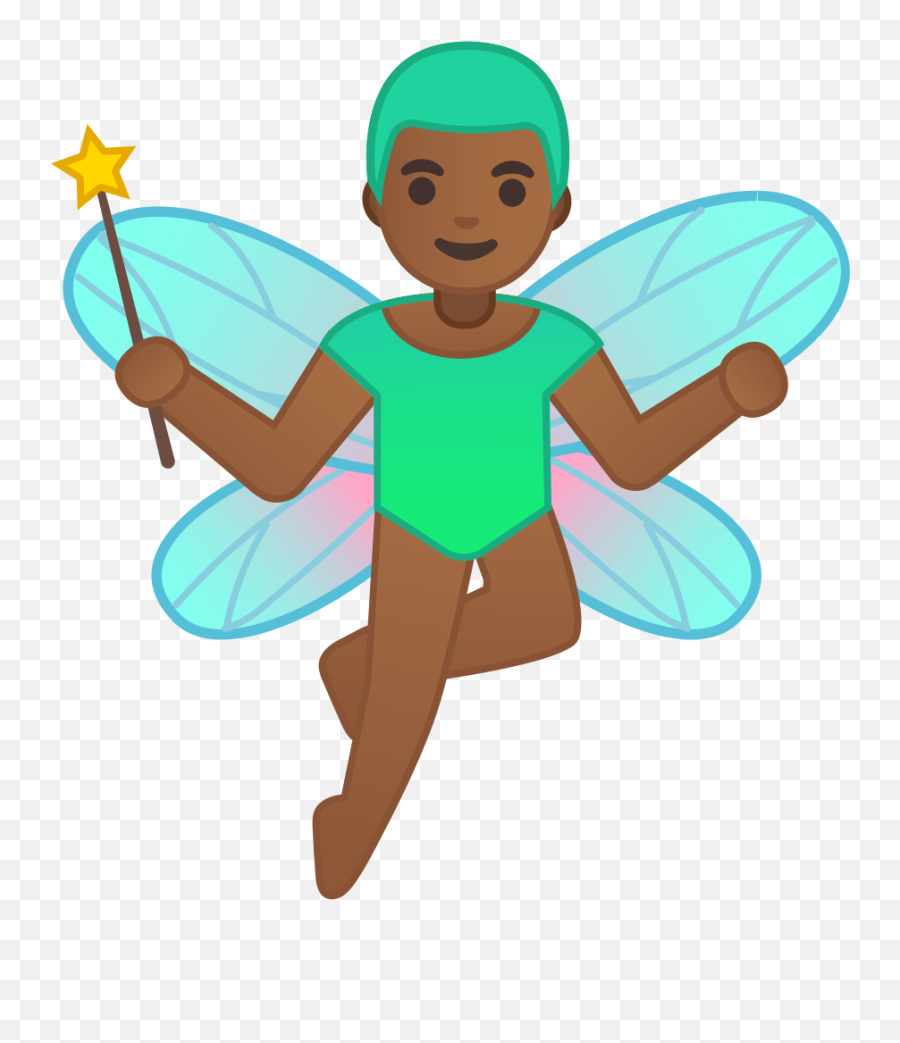 Medium - Fairy Emoji Transparent Background,Black Man Shrug Emoji