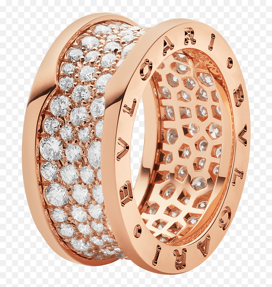 Bzero1 Ring - Bvlgari Rose Gold Diamond Ring Emoji,B&w Heart Emoji