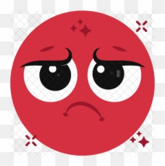 Worried Face Icon - Dot Emoji,Worried Emoticon