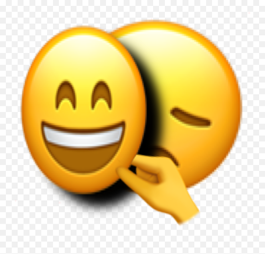 Sad Masked Mask Sticker - Happy Emoji,Masked Emoji
