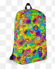 Tie Dye Pop Art Backpack - Mochila De Youtubers Emoji,Tie Dye Emoji Backpack
