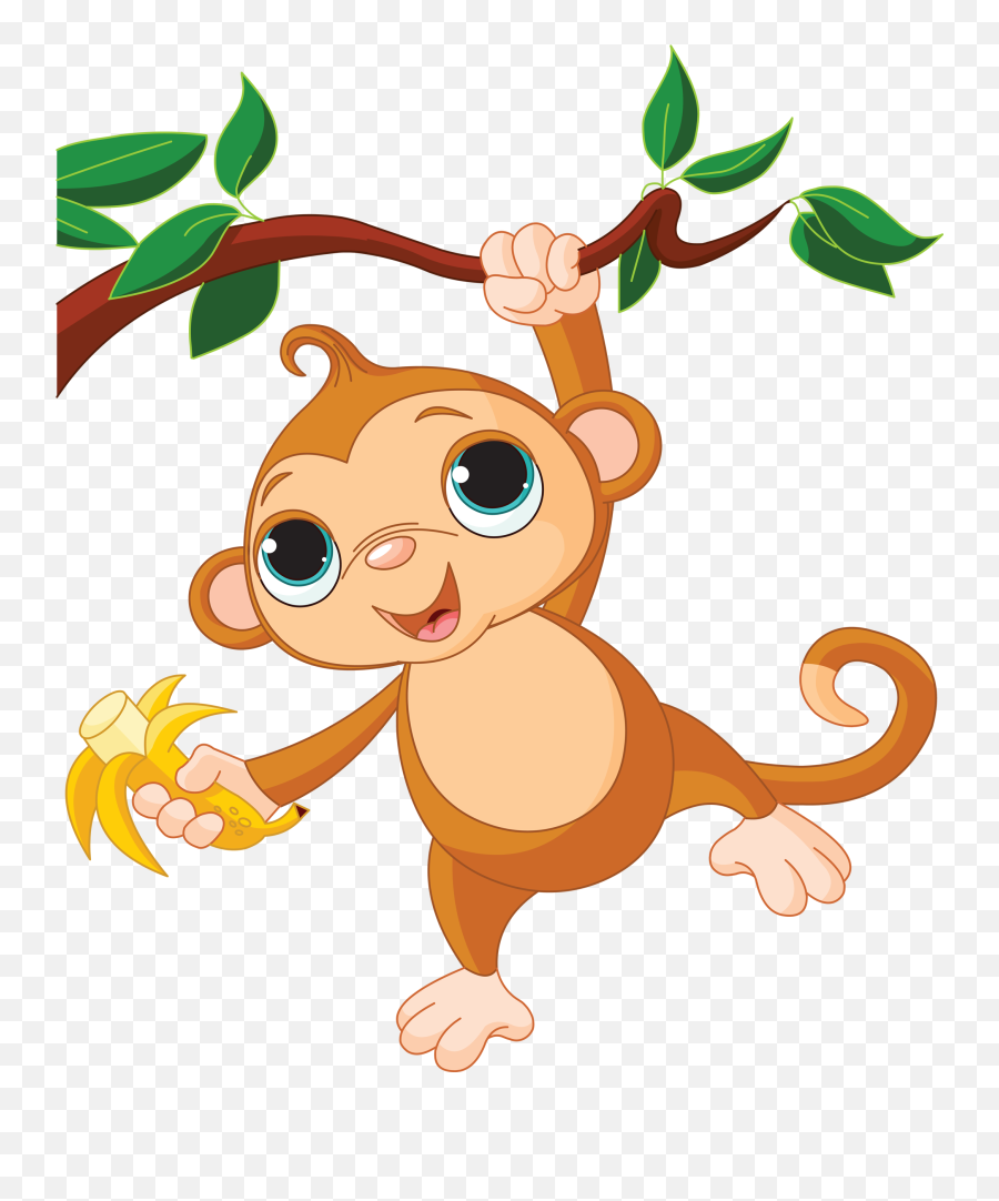 Monkey Png Transparent - Clipart Cartoon Monkey 960304 Transparent Baby Monkey Clipart Emoji,Emojis Eating Banana