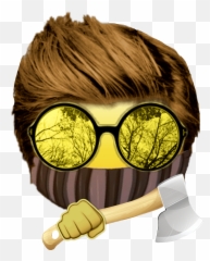 Emoji Halloween Creepypasta Sticker - Hair Design,Emoji Hair Remover