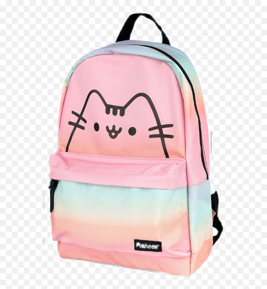Backpack Sticker Challenge On Picsart - Cute Pusheen Backpack For School Emoji,Pusheen Emojis Messenger