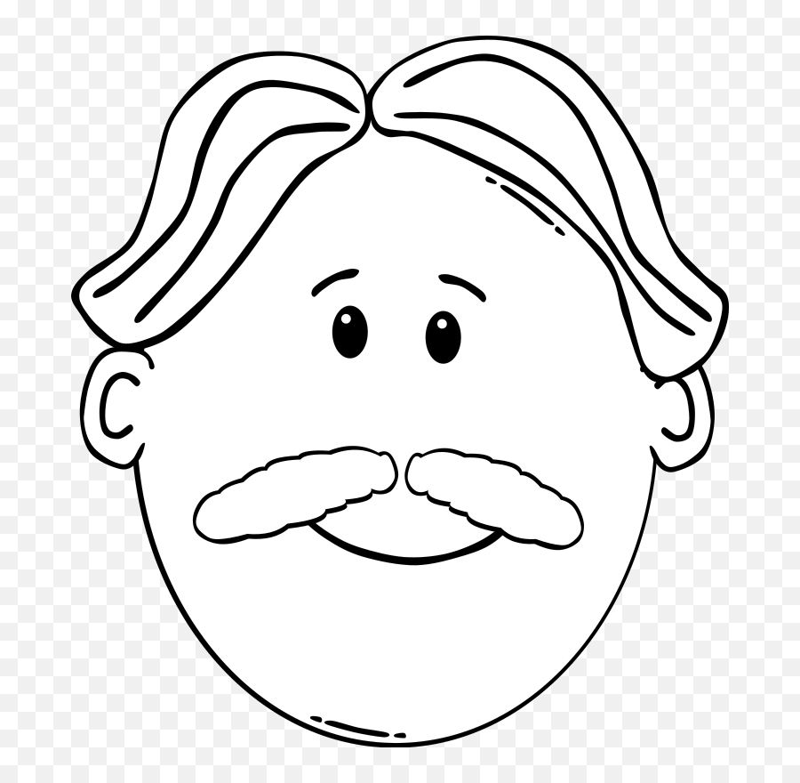 Emotion Art Monochrome Photography Png - Mustache Man Coloring Page Emoji,Free Printable Coloring Emotion Faces