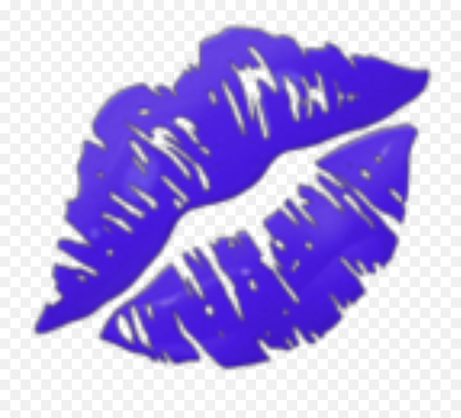 Darkpurple Lipstick Sticker By Jade - Transparent Kiss Lips Emoji,Lipstick Emoji