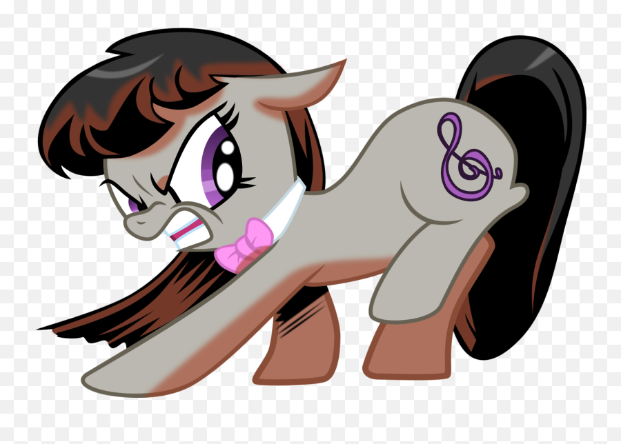 484890 - Angry Buck Floppy Ears Looking Back Octavia Octavia Melody Angry Emoji,