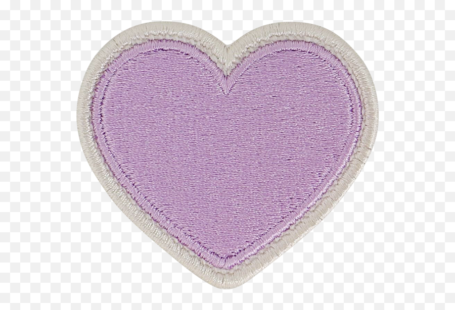 Grape Rolled Embroidery Heart Patch - Girly Emoji,Rabbit Heart Emoticon