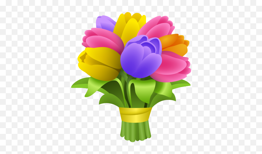 Bouquet Icon - Flower Bouquet Icon Emoji,Animated Flower Emojis Downloads