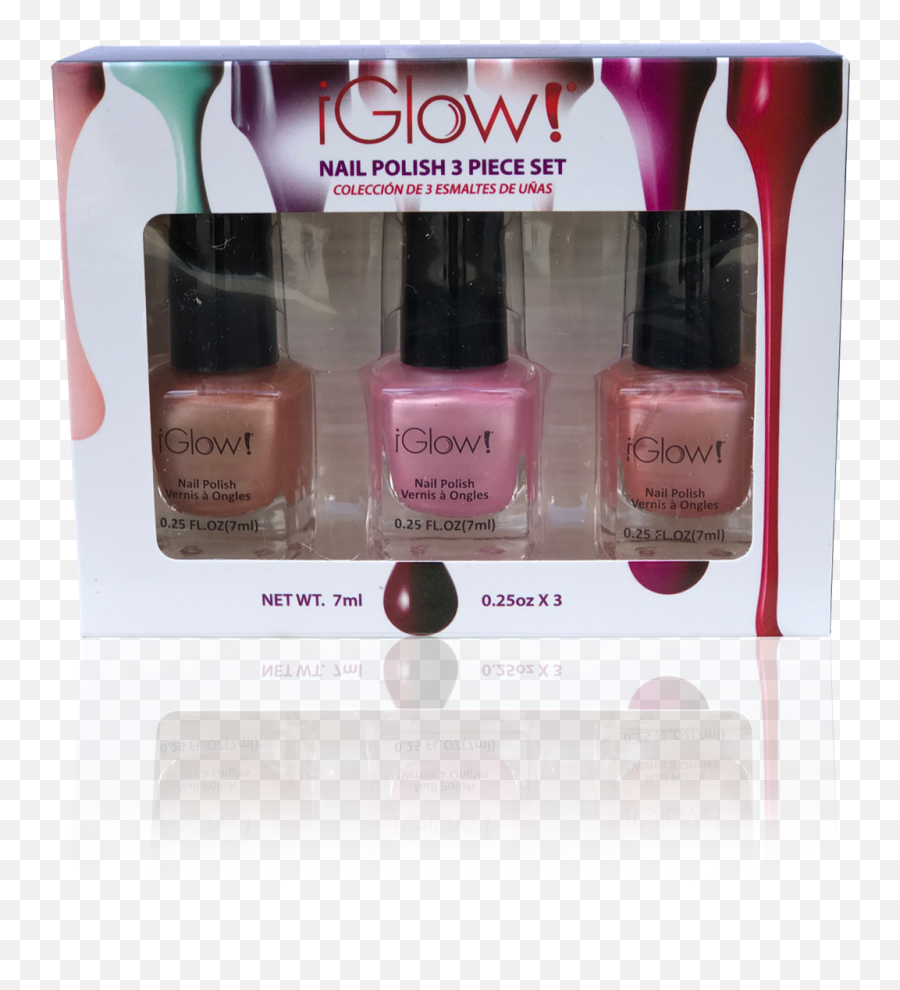 Iglow Nail Polish 3pk Shades - Peach Taffy Peach U2013 Brush Girly Emoji,Peach Emoji Phone Case