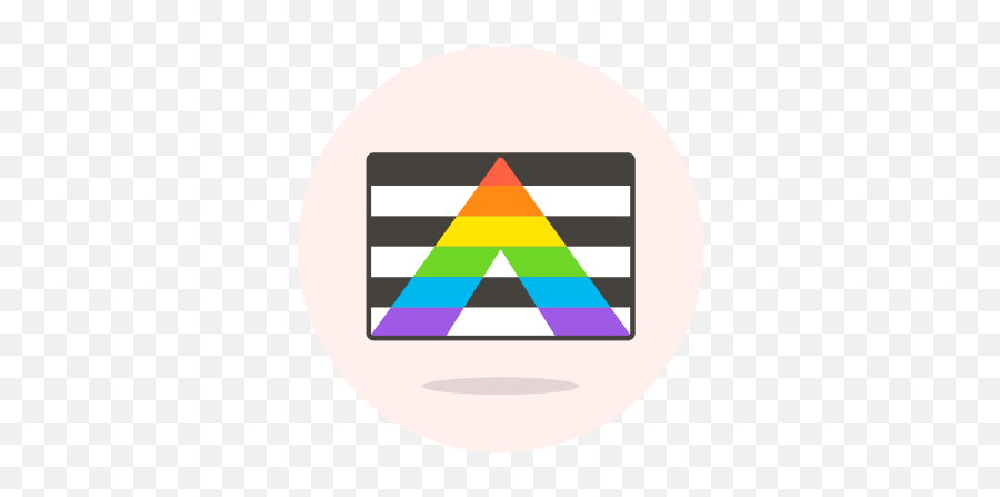Ally Flag Straight Free Icon Of Lgbt Illustrations - Straight Ally Transparent Emoji,Ally Emoticon