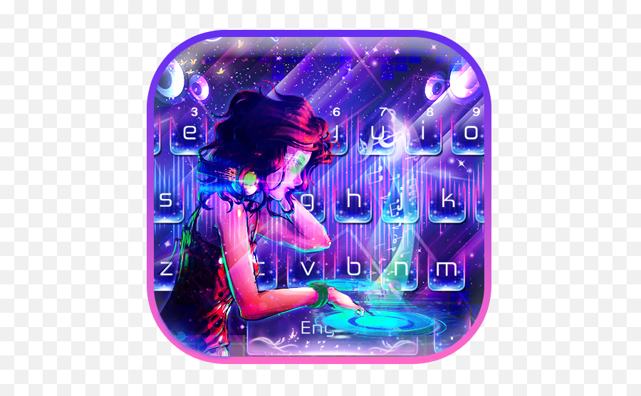 Amazoncom Dj Rock Music Keyboard Theme Appstore For Android - Girly Emoji,Rock On Vs I Love You Emoji
