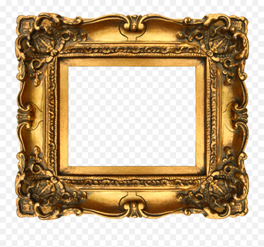 Vintage Gold Gilded Frames Free Printables - Vintage Picture Frame Template Emoji,Emoji Picture Frames