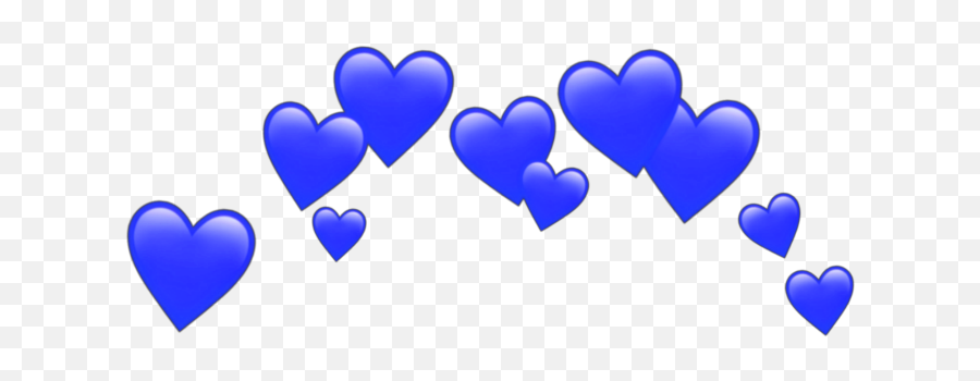 Sticker - Blue Heart Tumblr Png Emoji,Cool Heart Emojis