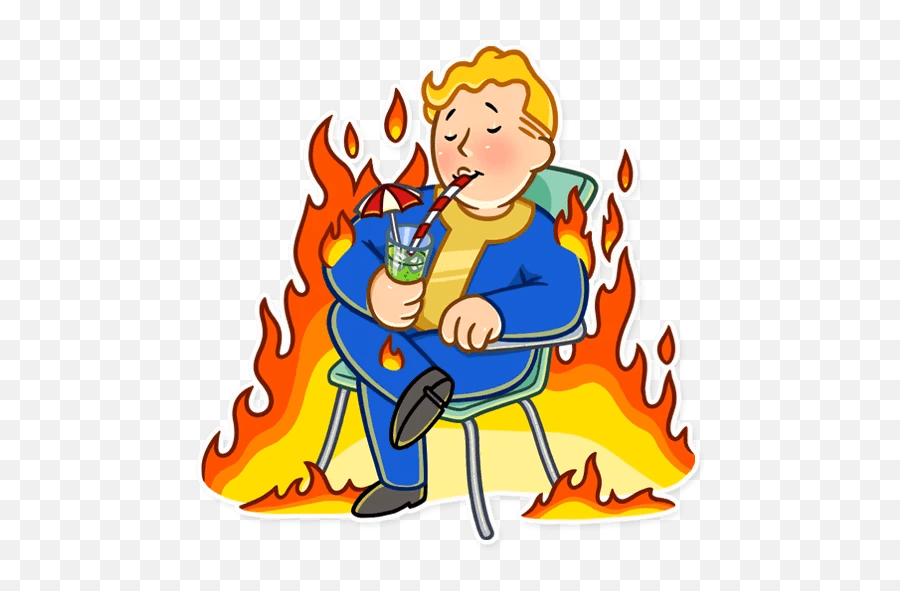 Fallout Vault Boy - Telegram Fallout Sticker Emoji,Fallout Boy Thumbs Up Emoji