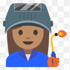 Emoji U1f469 1f3fd 200d 1f3ed - Emoji Welding Clipart,Mariage Emoji