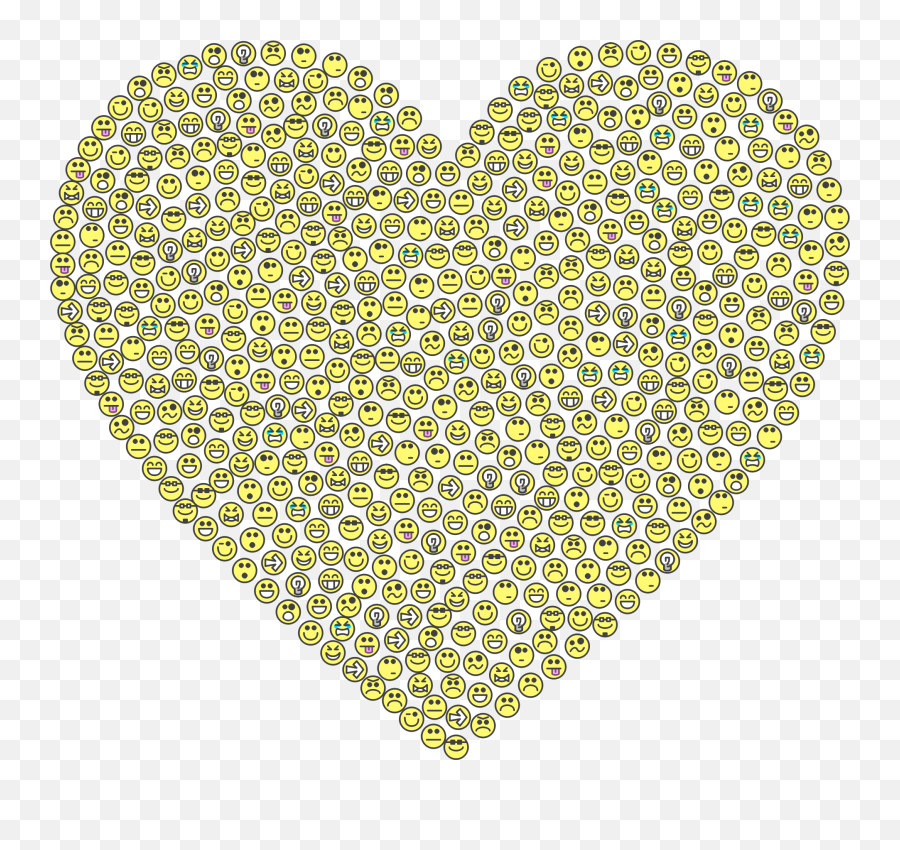Emoticons Emoji Smileys,Yellow Heart Emoji