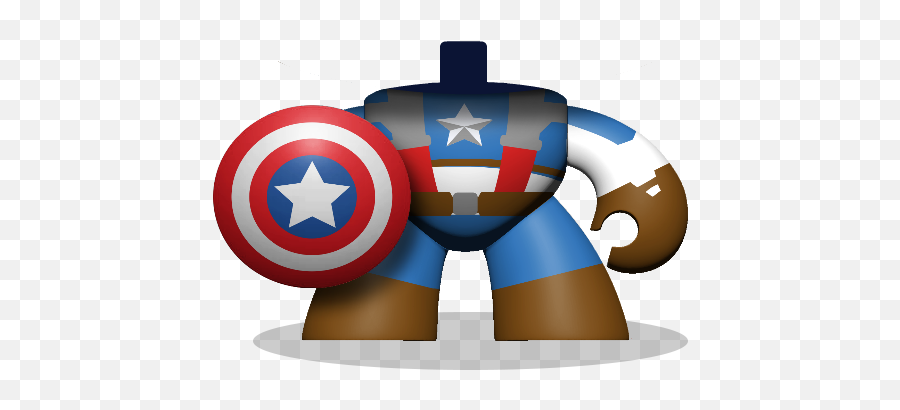 Head Spinning Hero Figures U0026 Toys - Mighty Muggs Captain America Emoji,Most Used Emojis With Avengers