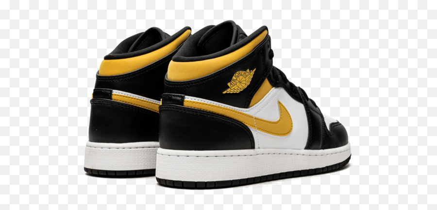 Air Jordan 1 Mid Gs Black - Nike Air Jordan 1 Mid Pollen Emoji,How To Get Jordan Shoe Emojis