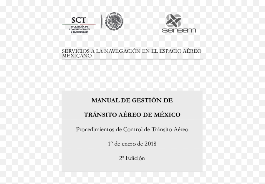 Pdf Mgtam Manual De Gestión De Tránsito Aéreo De México - Dot Emoji,Emojis De Pa?omita