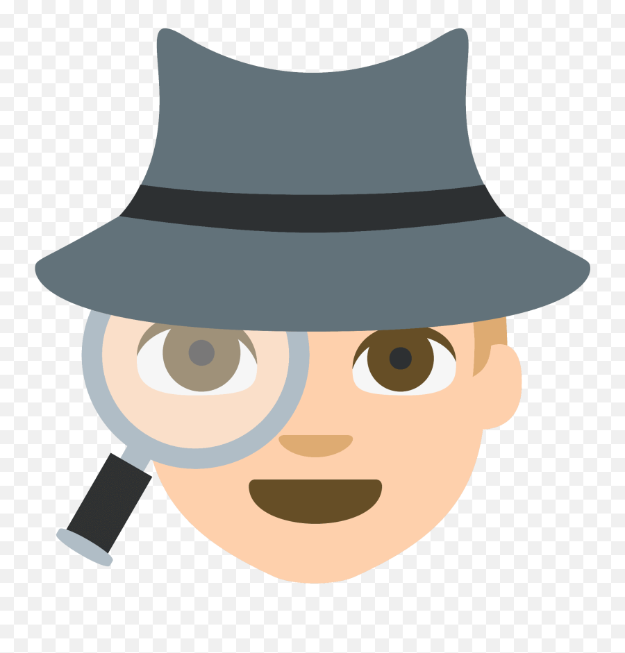 Detective Emoji Clipart - Spy Emoji,Emoticon Explorador