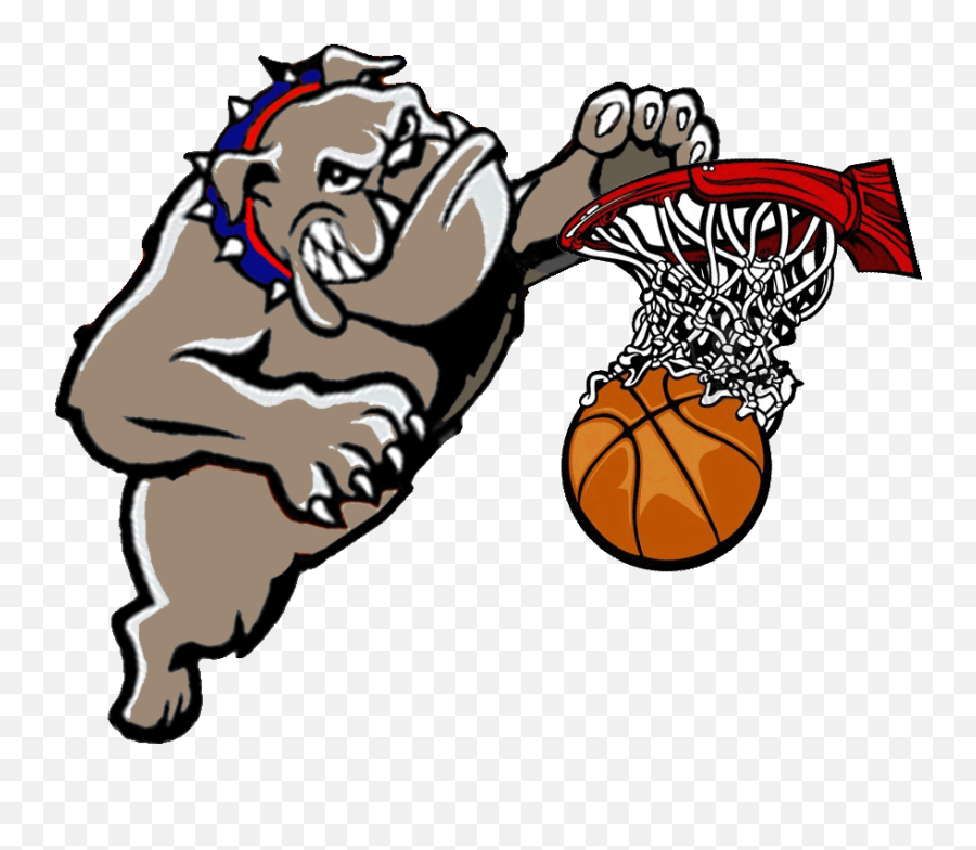 Bulldog Basketball Logo Clipart Free - Bulldog Playing Basketball Clipart Emoji,Basketball Emotions Cartoon