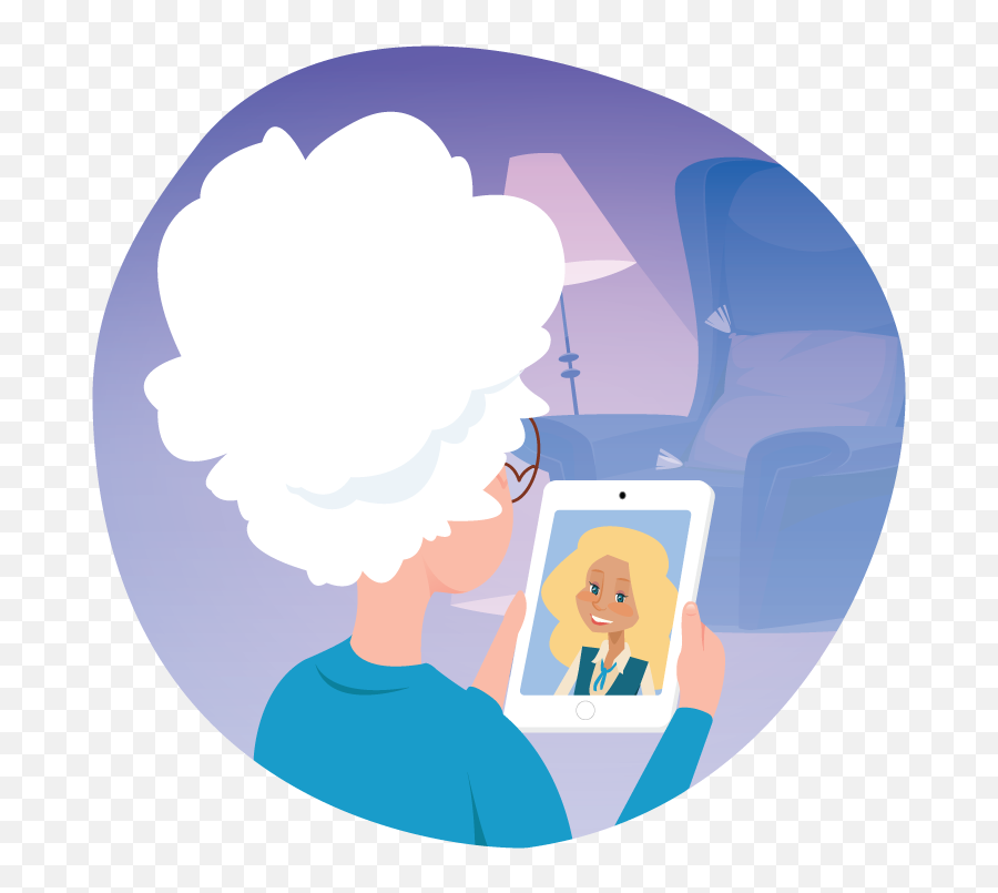 Telehealth For Seniors - Blue Moon Senior Counseling Emoji,Transparent Facetime Emotions