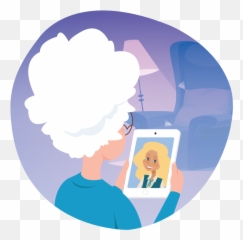 Telehealth For Seniors - Blue Moon Senior Counseling Emoji,Transparent Facetime Emotions